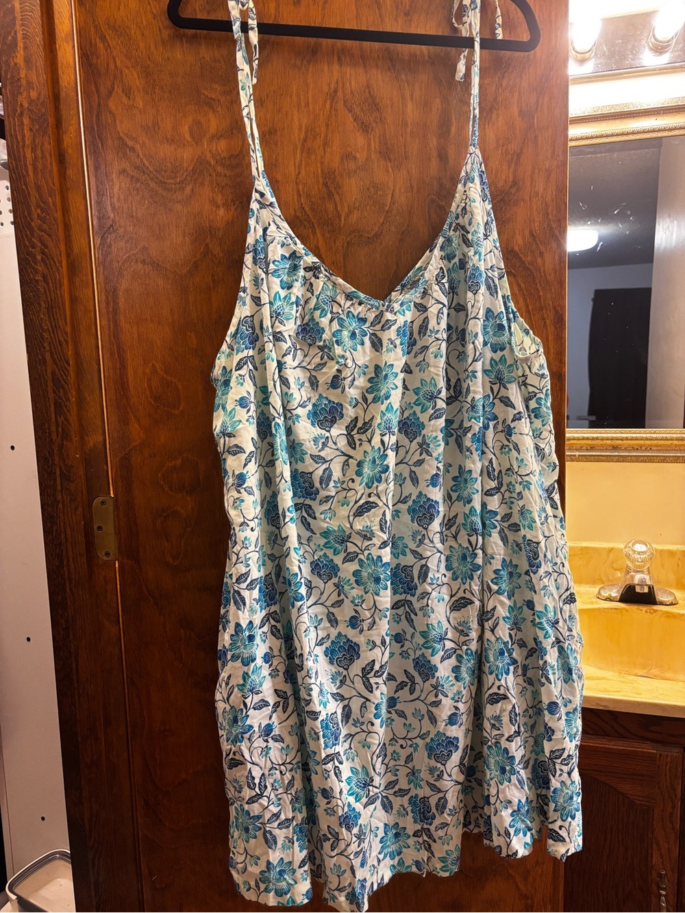 Old Navy Blue Floral Sundress